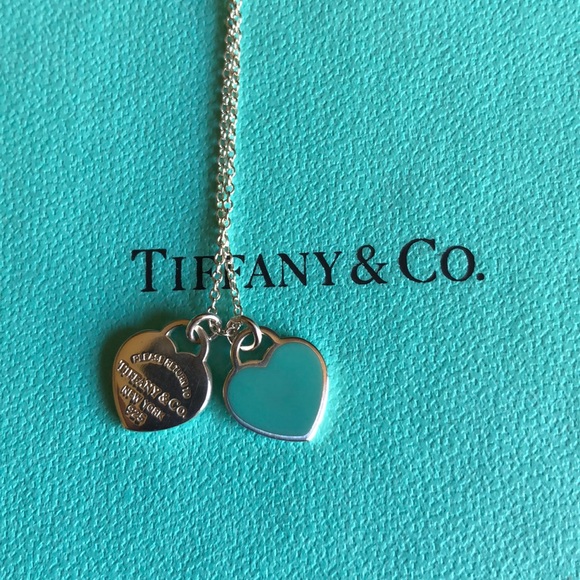 Tiffany & Co. Jewelry - Tiffany and co necklace 2 hearts